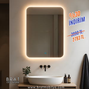 Brat B051 Dokunmatik Açma Kapamalı Led Ayna