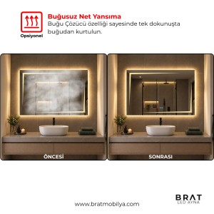 Brat B0103 Dokunmatik Açma Kapamalı Led Ayna