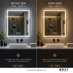 Brat B0103 Dokunmatik Açma Kapamalı Led Ayna