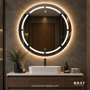 Brat B063 Dokunmatik Açma Kapamalı Yuvarlak Led Ayna